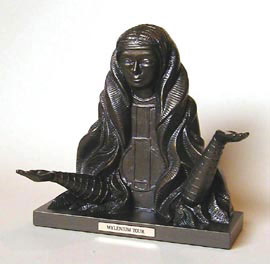 Statuette Indou  en Bas Relief d'un d&eacute;cor de scene