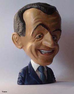 Caricature 3D Nicolas Sarkozy  - Buste Sarkozy
